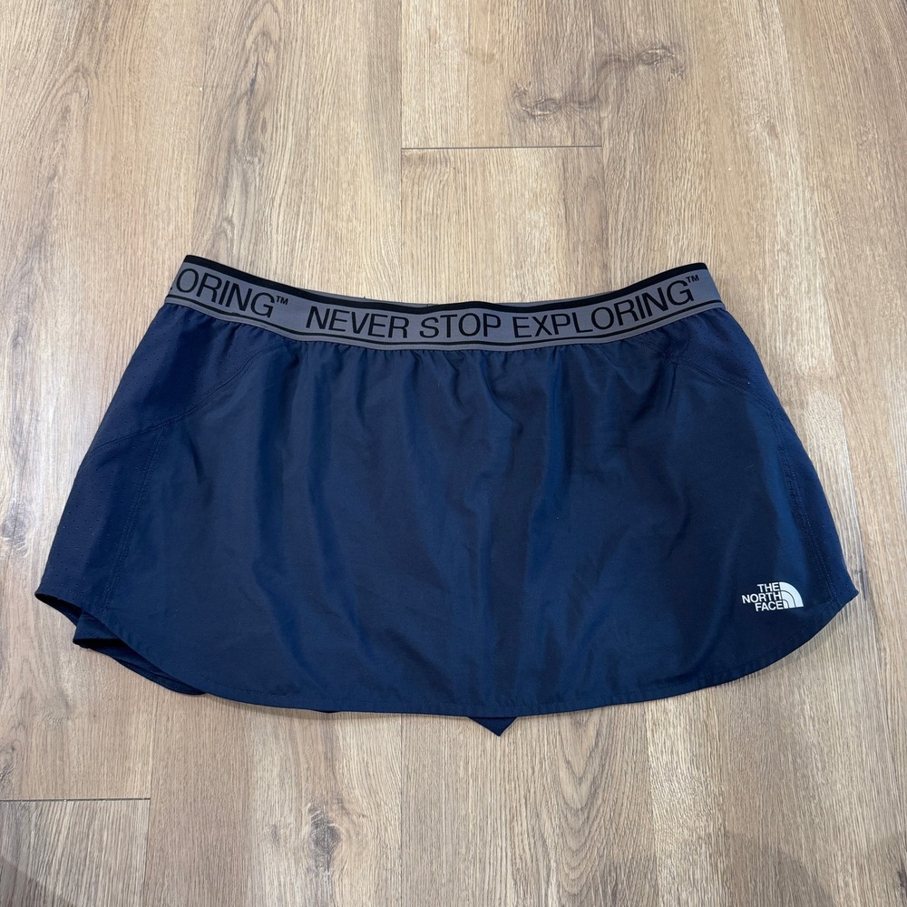 The North Face Womens XL Navy Blue FlashDry Never Stop Exploring Active Skort